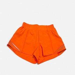 Lululemon Athletica Vibrant Orange Athletic Shorts